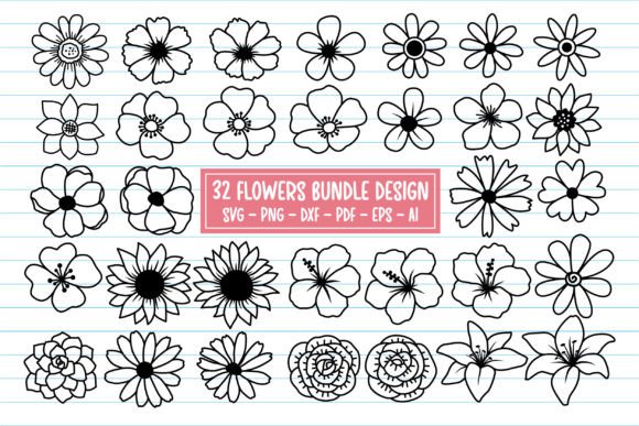 Flower SVG Bundle: Graphics for Creative Design