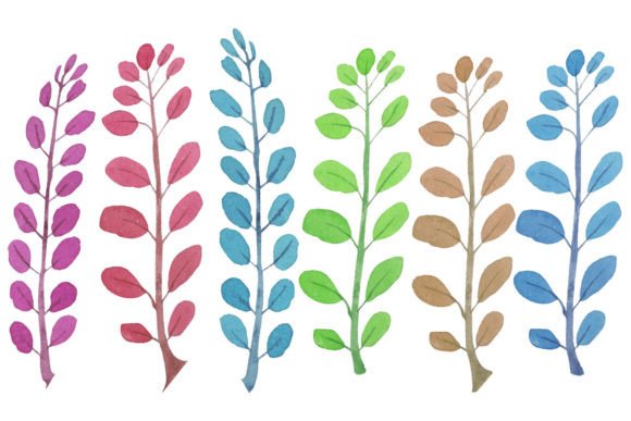 Flowers and Leaves Set: Graphics for Local Business Branding