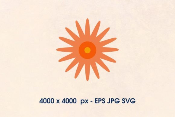 Orange Flowers Svg: Graphics for Creative Sellers