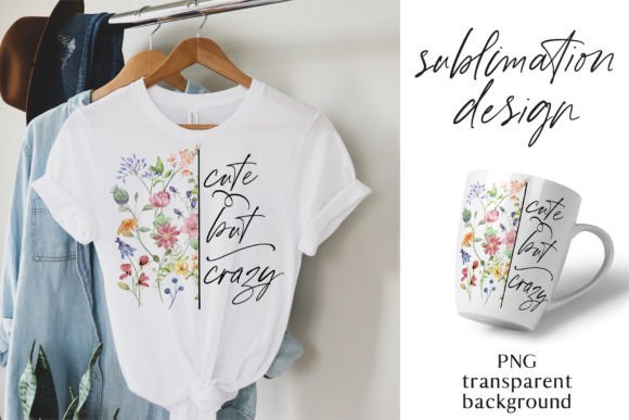 Sarcastic Design for T-sirt with Flowers